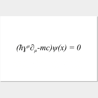 Dirac Equation Posters and Art